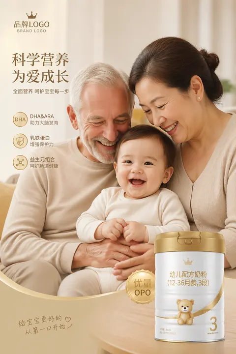 warm family scene, premium...