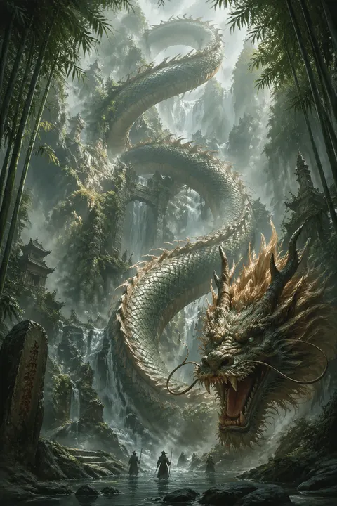 colossal Chinese dragon co...